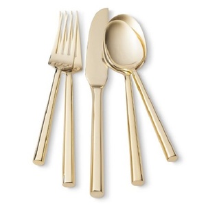 Juego de cubiertos elegante para cocina Juegos de cubiertos de acero inoxidable decorativos de mesa de diseñador hechos a mano - Product Image 1