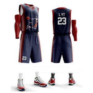 Camiseta de baloncesto de color, uniforme de baloncesto reversible personalizado - Product Image 1