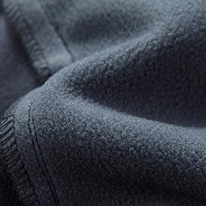 <b>Mens</b> Warm Fleece Lined Hiking Trousers Windproof Casual Solid Color Zipper Fly Trekking Trousers Softshell Sweatpants - Product Image 4