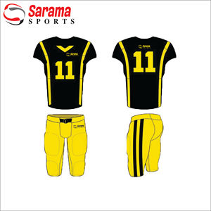 Uniformes de Fútbol Americano de Alta Calidad 2022, Transpirables, Antibacterianos, con Estampado Frontal, de Secado Rápido, Camiseta y Pantalones Cortos - Product Image 1