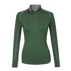 Canleo, camisa ecuestre de manga larga con media cremallera para mujer, capa Base para montar a caballo, cómodas camisas de competición superiores - Product Image 4