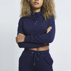 Sudadera corta profesional con capucha para mujer, con estampado de gatito, Logo personalizado disponible en diferentes colores - Product Image 2