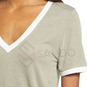 T-shirt décontracté imprimé pour femme, coupe oversize, manches courtes, en toile tricotée écologique et respirante, idéal pour l'été - Product Image 5