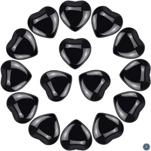 Piedra de Obsidiana Negra Natural de Alta Calidad, Forma de Corazón, para Decoración del Hogar, Protección, Conexión a Tierra y Sanación, al por Mayor, Último Modelo 2026 - Product Image 6