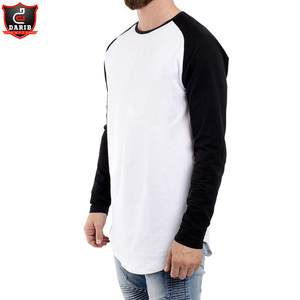 Camisetas de manga larga para hombre, camiseta de moda para niños, camiseta de Color de palangre de béisbol, gris, calidad superior, Negro, en blanco, informal, de verano - Product Image 6