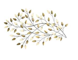 Décor à la maison Souffler Les Feuilles Décor Mural fait main en métal design moderne de haute qualité salon restaurant bar de l'hôtel décoration murale - Product Image 2