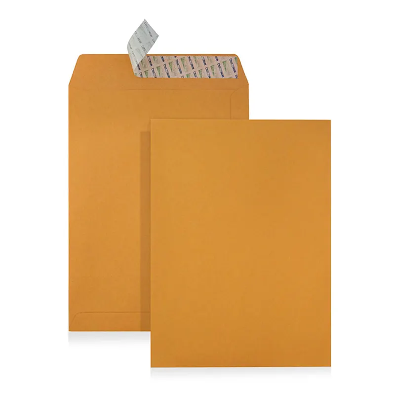 Envelopes de bolso dourado 100gsm c3 13x18 polegadas, com peel & selo, certificados fsc