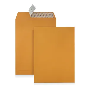 Envelopes de bolso dourado 100gsm c3 13x18 polegadas, com peel & selo, certificados fsc