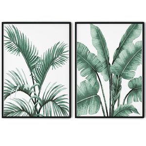 Green Leaves <b>Framed</b> <b>Wall</b> Art - Product Image 3