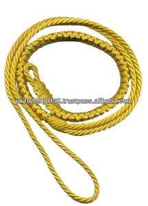 สายนาฬิกาผ้าไหมสีเหลืองทองแบบมีสาย OEM,ชุดสายไฟขบวนพาเหรดพร้อมตะขอโลหะอุปกรณ์สำหรับพิธีการขายส่ง - Product Image 2