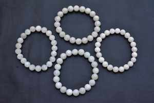 ขายส่งพลอยลูกปัดรุ้ง6,7,8มิลลิเมตรมูนสโตนลูกปัดเครื่องประดับหินธรรมชาติ Strand ลูกปัดหลวม - Product Image 3