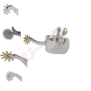 Ngựa Mới Phương Tây Với Hình Dạng Con Lăn Cổ Khác Nhau <span class=keywords><strong>Spurs</strong></span> Brass <span class=keywords><strong>Rowel</strong></span> Của Riaz Jamal Intel - Product Image 1