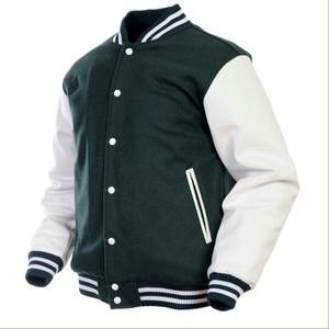 Veste universitaire en laine pour homme avec logo personnalisé OEM, broderie chenille, col montant, réversible, style Letterman d'été - Product Image 5