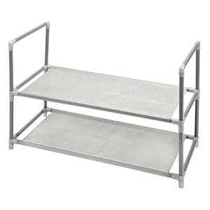 Étagère à chaussures en métal durable à 2 niveaux 10 paires organisateur de stockage étagère d'entrée convertible armoire pour salon meubles de maison - Product Image 3