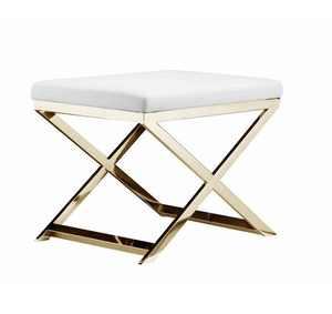 Living Room Home Furniture Decoration <b>Fold</b> Able Items Modern Design Sitting <b>Stool</b> With Velvet Fabric Ottoman - Product Image 1