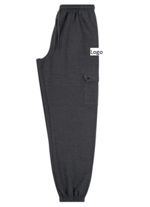 Hommes de jogging avec poches Cargo, pantalons de survêtement grands et grands pour hommes, avec fermeture à cordon en coton en Polly, personnalisable du Bangladesh - Product Image 2