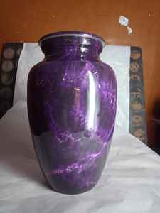 ALUMINIUM WHITE CREMATION URN Brassworld India <b>Funeral</b> <b>Supplies</b> - Product Image 4