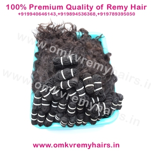 Máquina de tejido profundo virgen de alta calidad de primera calidad, extensiones de cabello humano ondulado indio Remy de doble trama que nunca se desprenden - Product Image 4