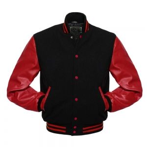 แจ็กเก็ตหนังขนสัตว์สำหรับผู้ชายหลากแบบตามสั่งปกตั้งสไตล์ตัวอักษรสำหรับฤดูหนาว - Product Image 6