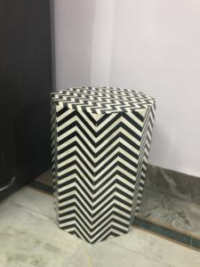 ชุดโต๊ะข้างโต๊ะกาแฟคละสีแบบฝังกระดูกหลากสีสำหรับตกแต่งบ้านงานฝีมือ - Product Image 2