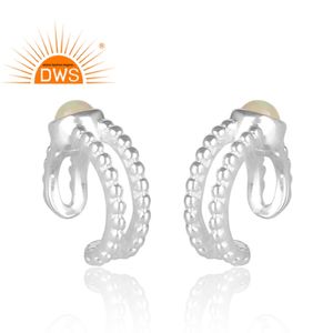 พลอยโอปอลสีเงินสเตอร์ลิงทำด้วยมือ925สำหรับเป็นของขวัญสำหรับคอลเลกชันวินเทจของเธอ - Product Image 3