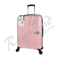Valise à roulettes en plastique PP, motif géométrique, doublure satinée, fermeture éclair, nouveau design tendance, unisexe, pour affaires, au meilleur prix d'usine
