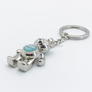 Helsinki Souvenirs Beweegbare Armen Roze Geschilderd 3D Dier Sleutelhangers Beer Aanpassen Rose Beer Sleutelhanger Gift - Product Image 3