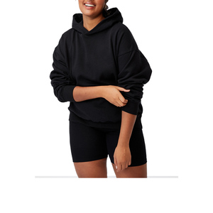 Nuevas llegadas OEM, colección de invierno, sudaderas holgadas con capucha para mujer, de cachemir, con colores en contraste, cálidas y a la moda. - Product Image 2