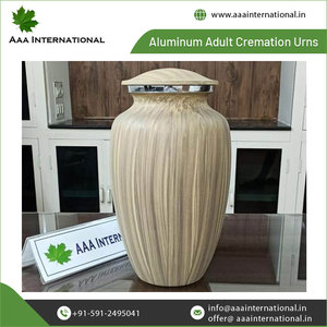 Custom Design and Custom Logo Available AAA International Aluminum American Style Adult Cremation Urns at Best Market Price - Product Image 4