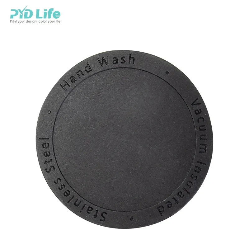 PYD Life-estera inferior de goma de silicona con texto personalizado, Pegatina autoadhesiva 3M para tazas rectas delgadas de sublimación