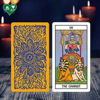 Cartas de Tarot de Gran Tamaño Personalizables con Acabado Liso en Papel Negro Real de Alta Calidad, 78 Cartas con Barniz a Base de Agua