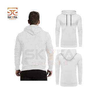 High Quality Hoodie Pullover Winter Thick Fleece Blank Solid Color Hoodie For Men - Product Image 3