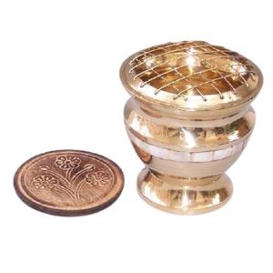 Brûleur d'encens en résine en laiton avec balai à franges, brûleur de charbon de bois fait à la main et arôme de chambre lobandaj - Product Image 4