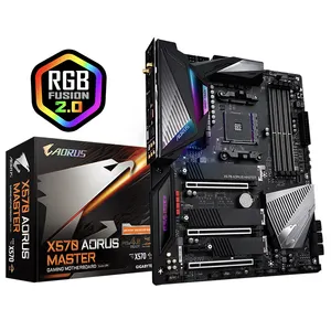 Gigabit X570 AORUS MASTER dengan AMD X570 Chipset Mendukung 3rd 2nd Gen Ryzen Radeon Prosesor Grafis Vega Gaming Motherboard