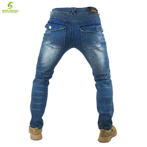 กางเกงยีนส์มอเตอร์ไซค์ผู้ชายไซส์ใหญ่ ปี 2021 กันน้ำ ระบายอากาศ พร้อมซิป ป้องกันการกระแทก สำหรับขี่มอเตอร์ครอส - Product Image 2