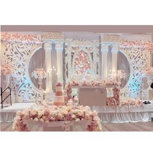 Decoración de escenario de boda, temática victoriana real, decoración de escenario de boda blanca, escenario victoriano, Imperial, Blanca - Product Image 1