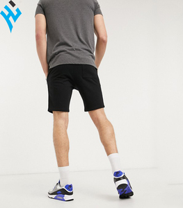 Huanhuzaima — short de Fitness noir pour hommes, décontracté, uni, personnalisé, nouveau Design, été - Product Image 2