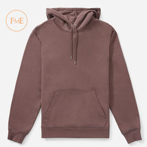 Pull-over à capuche avec logo personnalisé 100% coton éponge motif uni design anti-rétrécissement de grande taille pour les sports d'hiver - Product Image 4