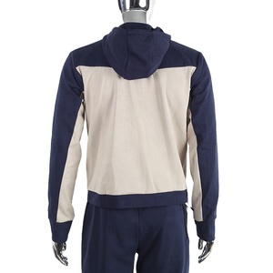 Personnalisé 100% coton Hommes Zipper up Survêtements Colorblock Surdimensionné Hoodies Ensemble Hommes Survêtements Sweatshirts Gym Fitness Survêtement - Product Image 2
