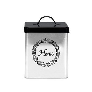 Juego de 3 contenedores de almacenamiento de alimentos de metal galvanizado vintage con diseño elegante perfecto para almacenamiento organizado en el hogar y la cocina - Product Image 6