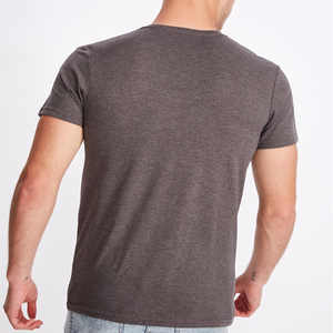 T-shirt homme uni, style 2021, col rond, 100% coton, pour homme/garçon. - Product Image 3