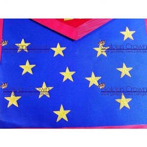 AASR Tablier maçonnique de rite écossais du 19e degré Taille personnalisée 3D brodé en cuir Regalia pour sacs-Fournisseur de tablier maçonnique - Product Image 3