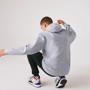 ชุดวอร์มผู้ชายแบบสวมหัวทรงปกติ ไซส์ใหญ่ กันลม แห้งเร็ว ผ้าฟลีซ โพลีเอสเตอร์/คอตตอน ความยาวเต็มตัว ใส่ได้ทุกฤดู - Product Image 4