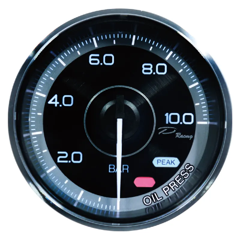 60mm analog white and amber backlight oil pressure with peak & warning function