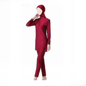 Traje de baño musulmán con funda para la cabeza, traje de baño con diseños bonitos a la moda, disponible en tamaños y colores con logotipo personalizado - Product Image 6