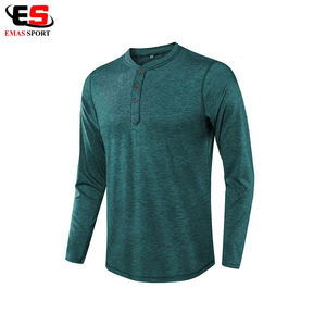 New Arrival Men's Full <b>Sleeve</b> <b>T</b>-<b>Shirt</b> High Quality Cotton Quick Dry Light Solid Pattern 3 <b>Buttons</b> Fitted Style <b>With</b> Custom Logo - Product Image 3
