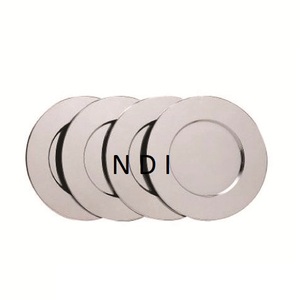 Plato de acero inoxidable ecológico para cargador, suministros para restaurante, decoración de vajilla, plato para servir ensalada de comida más vendido - Product Image 2