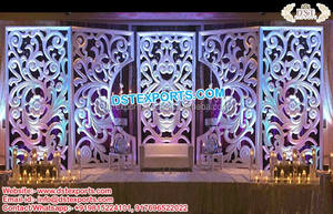 Royal Reception Stage Fiber Back-<b>Frames</b> Muslim <b>Wedding</b> Stage Fiber Back-<b>frames</b> Stunning Asian <b>Wedding</b> Stage <b>Frames</b> - Product Image 6