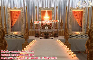 Decoración de Escenario de Boda Antigua de Lujo en EE. UU., Decoración de Escenario de Boda Musulmana Exclusiva en EE. UU. - Product Image 2