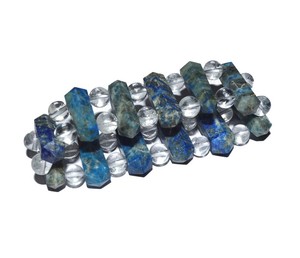 Lapis Lazuli Points de guérison En Cristal de Quartz Bracelet - Product Image 1